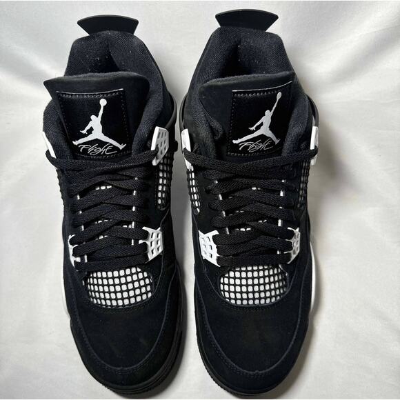 Size 10.5 - Nike Air Jordan 4 Retro White Thunder Men\'s Shoes Ships Now main image 7